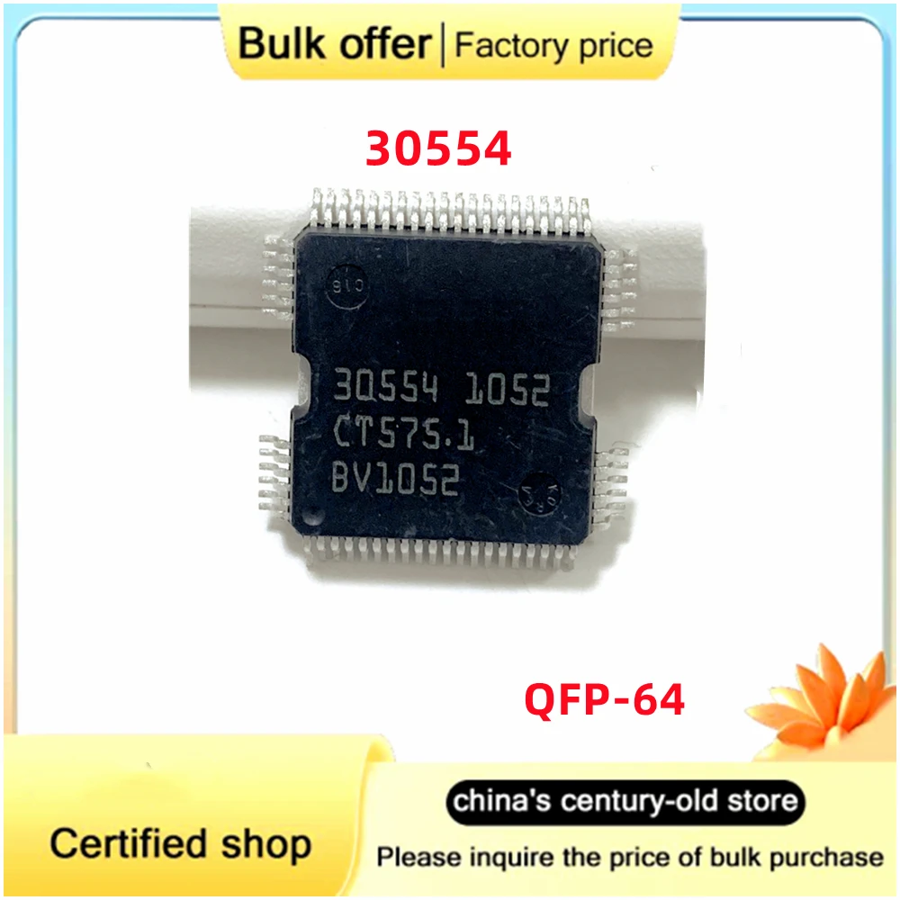 아우디 벤츠 컴퓨터 보드용 파워 드라이버 칩, ME9.7 ECU 드라이버 IC 칩,  30554 QFP-64, 무료 배송