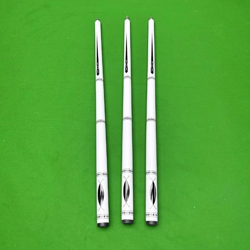 

Carbon Shaft Snooker Cue White Small Tip taco de billar Profesional 9.5mm 17oz