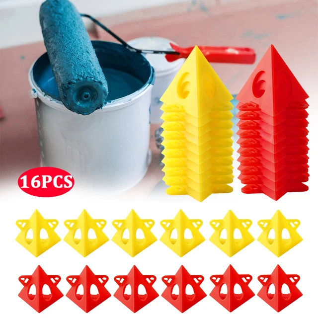 10/16pcs Mini Paint Stands Tool Triangle Paint Pads Plastic Pyramid Stand  Feet for Woodworking Carpenter Woodworking Accessories - AliExpress