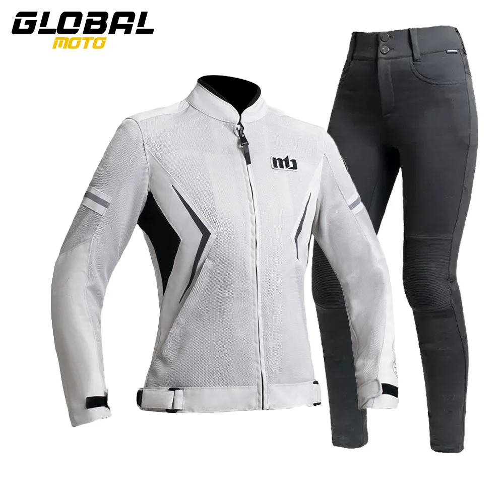 

Женская мотоциклетная куртка, летняя дышащая сетчатая мотоциклетная куртка для верховой езды, ветрозащитная и противоударная мотоциклетная одежда