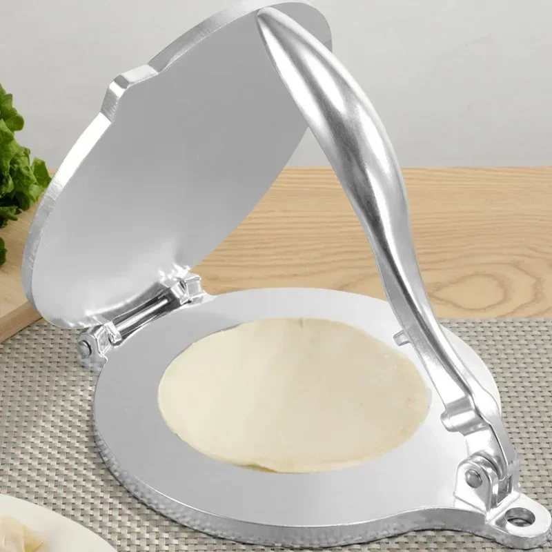 Tortilla Press Maker Aluminium Alloy DIY Manual Corn Tortillas Pressing Tools Long Handle Anti-rust for Home Kitchen Cooking tortilla press