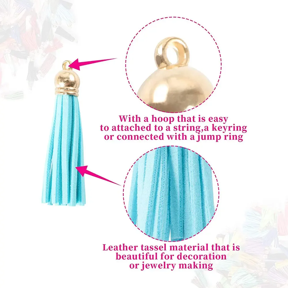 20Pcs/Lot Leather Tassels Mini For DIY Crafts Keychain Pendant Jewelry Making Earrings Charms tassel fringe,tassel trim,mini tassels,leather tassels,tassel accessories,tassel decoration