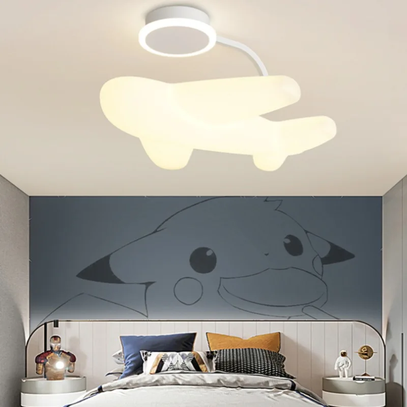 

Nordic LED aircraft cream style modern simple full spectrum creative children's bedroom ceiling lamp home lighting fixtures