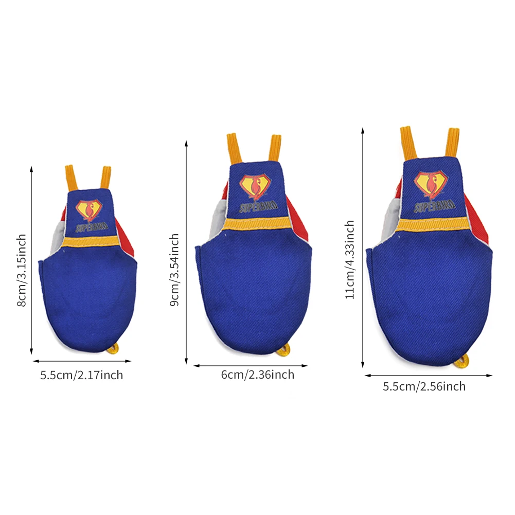 Parrot Diaper Cute Bird Physiological Diaper Cockatiel Pigeons Small Medium Large Pet Birds Flight Suit Clothes Nappy Washable - Image 6