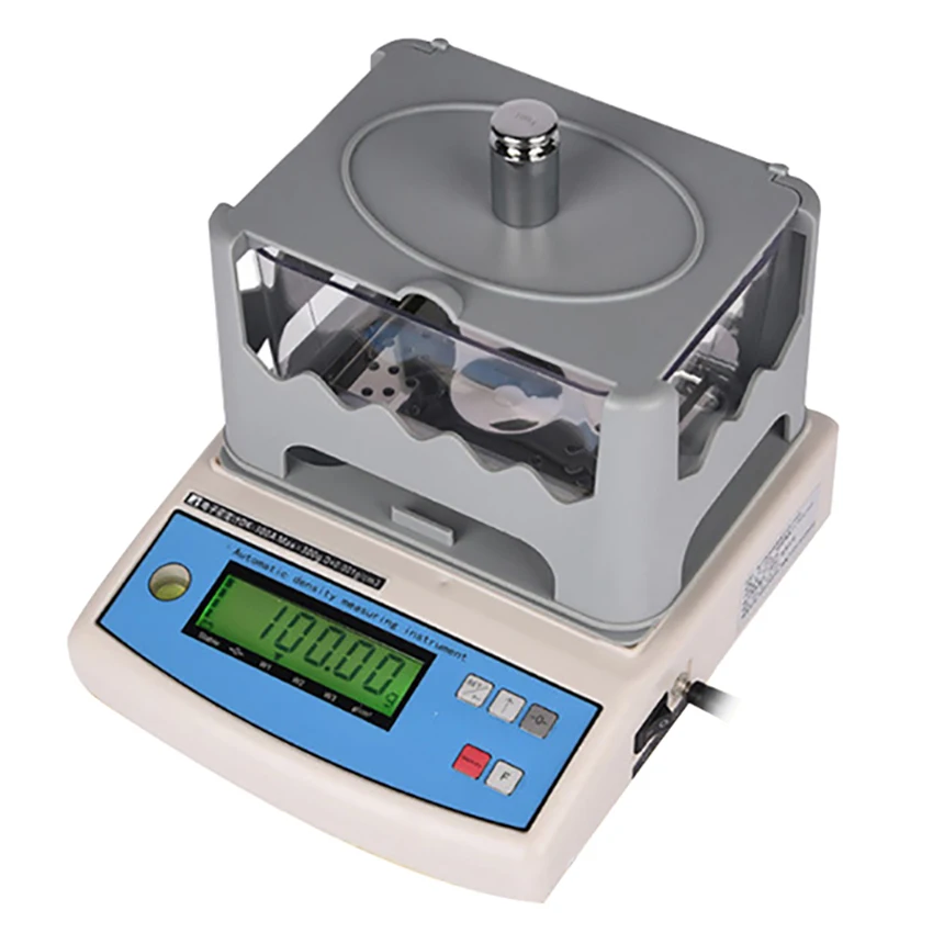 Solid density meter 300g 0.01g automatic soild density meter for precious metal gold rubber plastic small particle density purity tester densitmeter