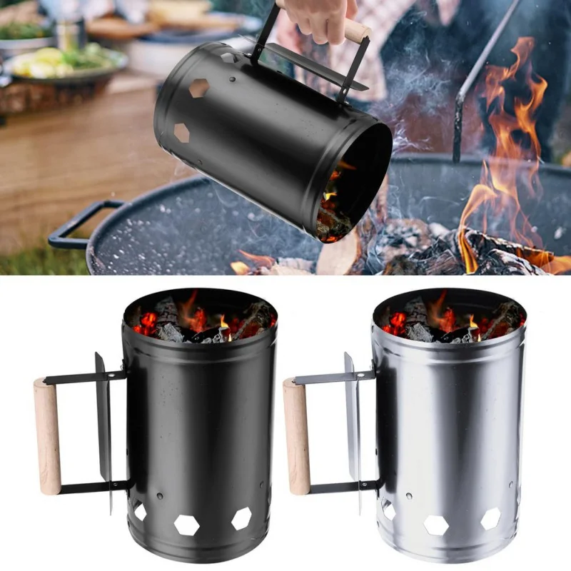 CharcoalChimneyStarterCharcoalGrillBriquetteCoalFireStarter