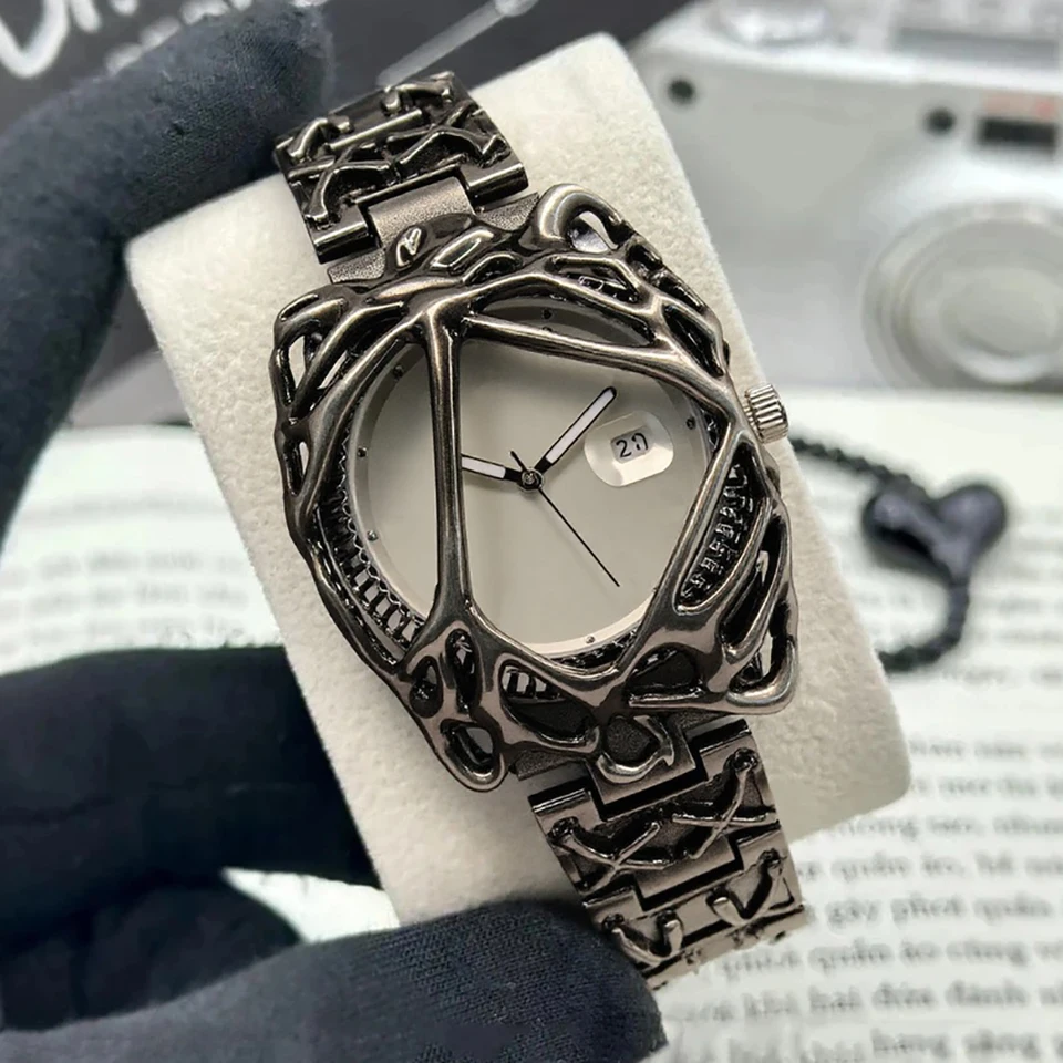 腕時計 Alabaster style watch y2k High Quality Original Y2k Quartz Watch Men Creative Shape