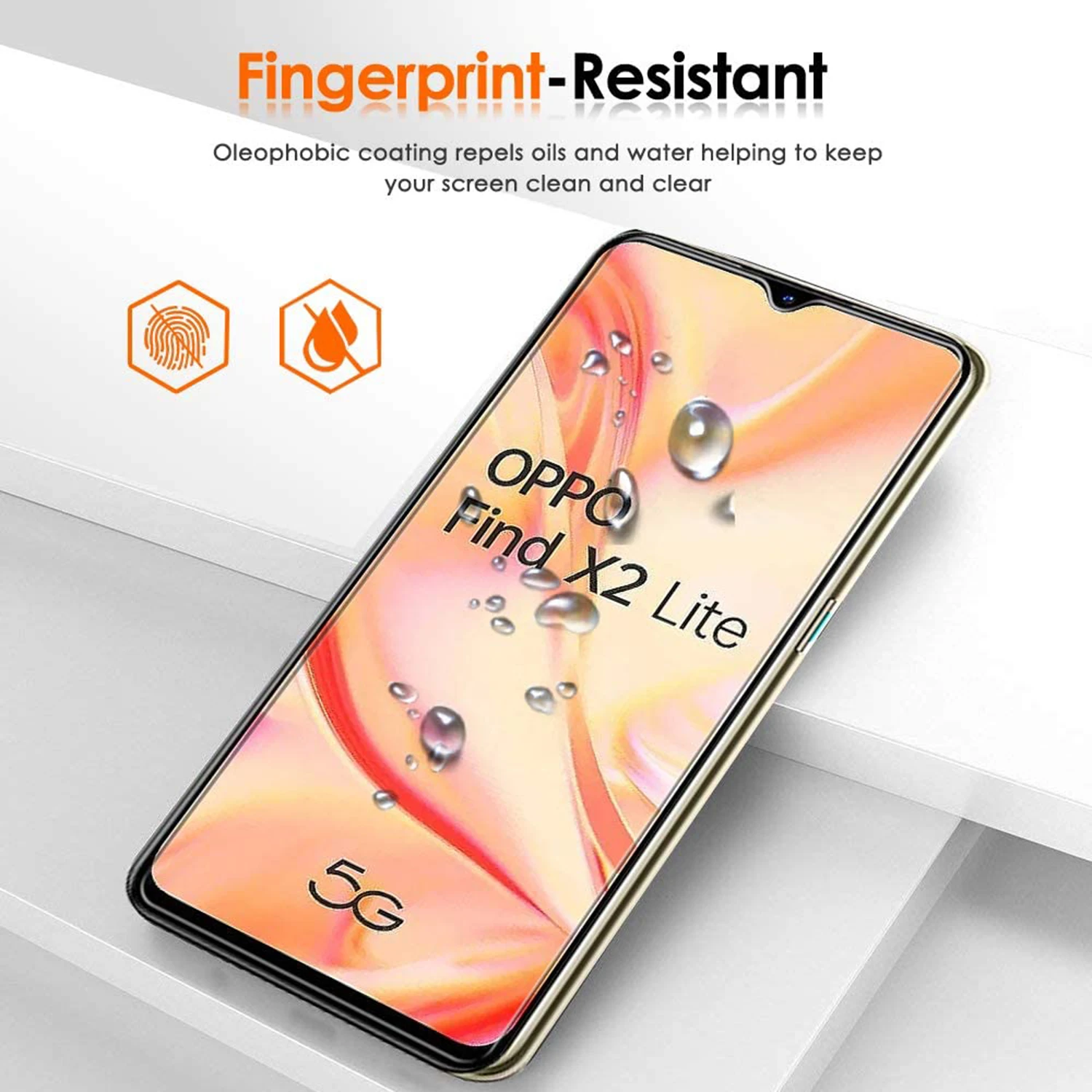 Protezione completa in vetro temperato Flessibile per Oppo Find X2 Lite