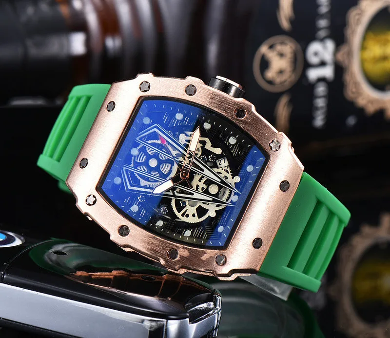 2022 Men's Watch RM Luxury Watches Casual Automatic Calendar Men's Watch Sports Quartz Chronograph 