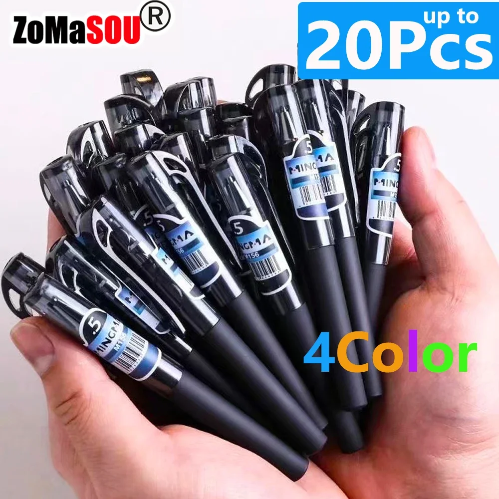 1-20pcs Pocket Pen Short Mini Portable Short Gel Pen Portable Small Quick-drying Signature Pen for Small Students 1