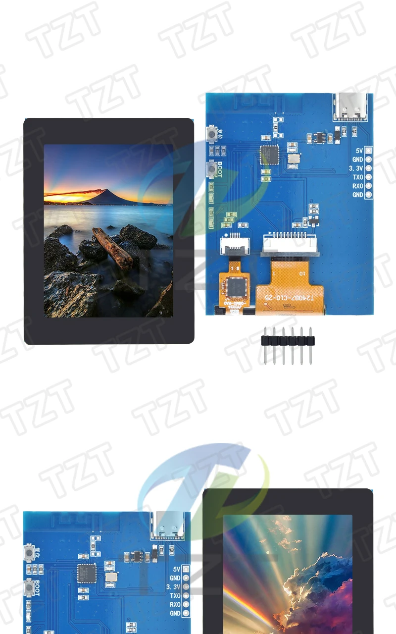 1/3PCS ESP32-C3 mit 2,4 Zoll TFT LCD Bildschirm ST7789 Kleiner Bildschirm 240x320 Anzeigemodul mit Touch-Farbdisplay SPI für Arduino – Detail 3