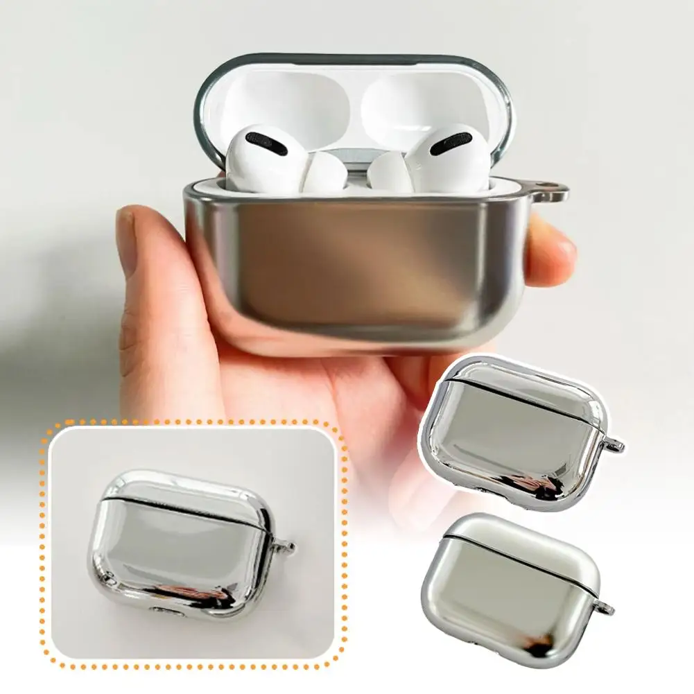 Silver Electroplating Earphone Case with Keychain Box