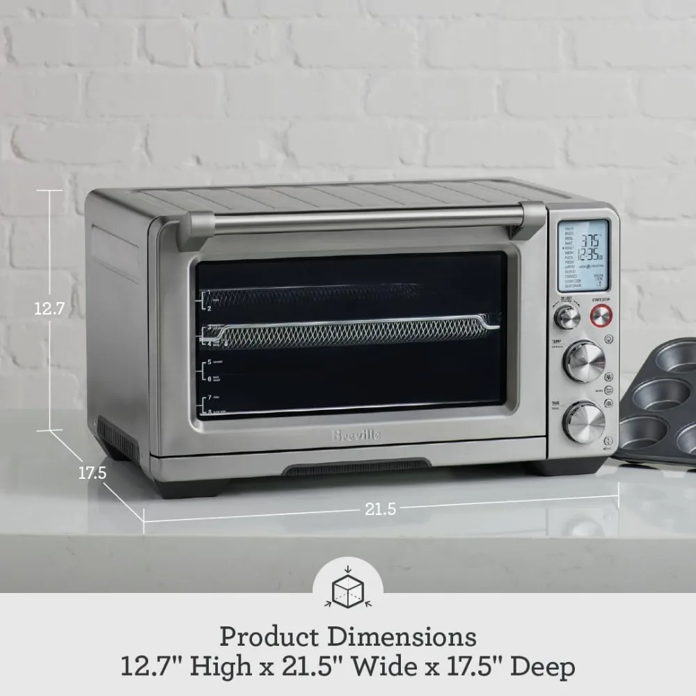 Convection Countertop Oven, Air Fryer Toaster Oven Combo, BOV900BSS, Brushed Stainless Steel 6