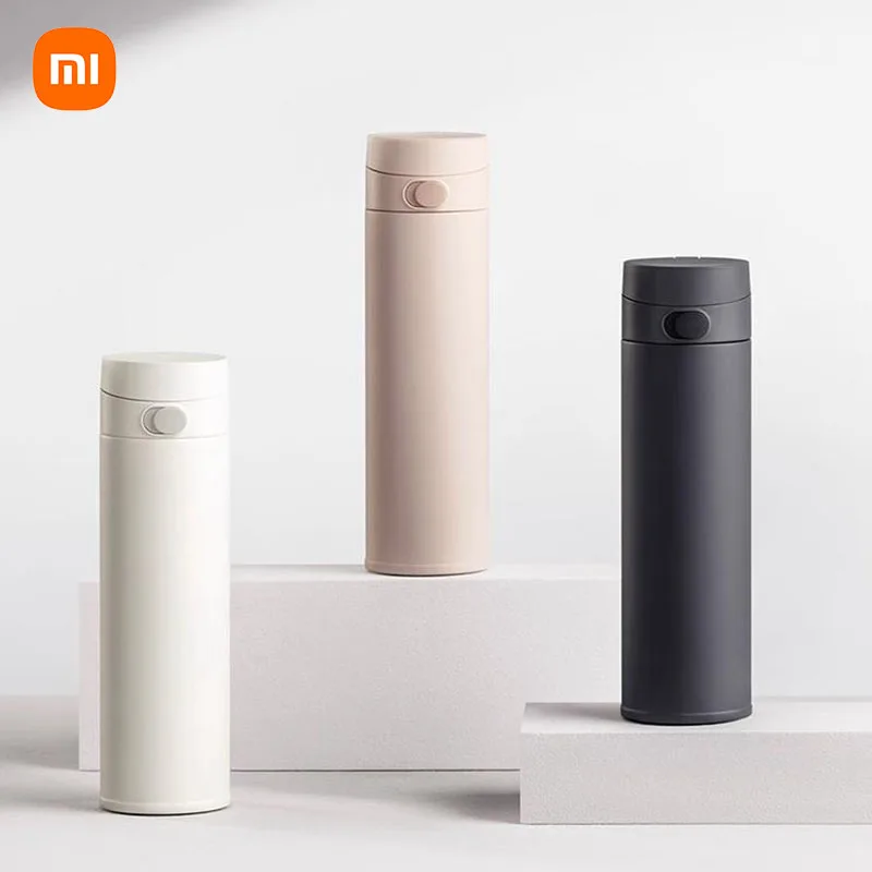 Original Xiaomi Water Cup 2 480mL Thermos Keep Warm/Cold Cup Travel Portable 316L Stainless Steel Lock Design Single hand Open