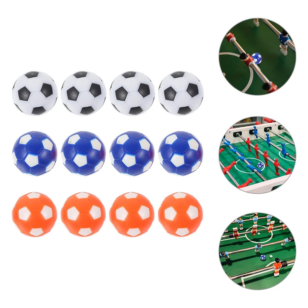 

12 Pcs Mini Table Football Machine Desk Game Balls Replaceable Footballs Hips (environmentally Friendly Resin) Foosball