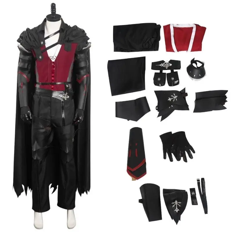 thumbnail image 1 of Disfraz de Clive Rosfield para hombre, juego FF16, Final Fantasy XVI, uniforme de Clive, capa, traje de fantasía, traje de tela para fiesta de Halloween, 1 of 5