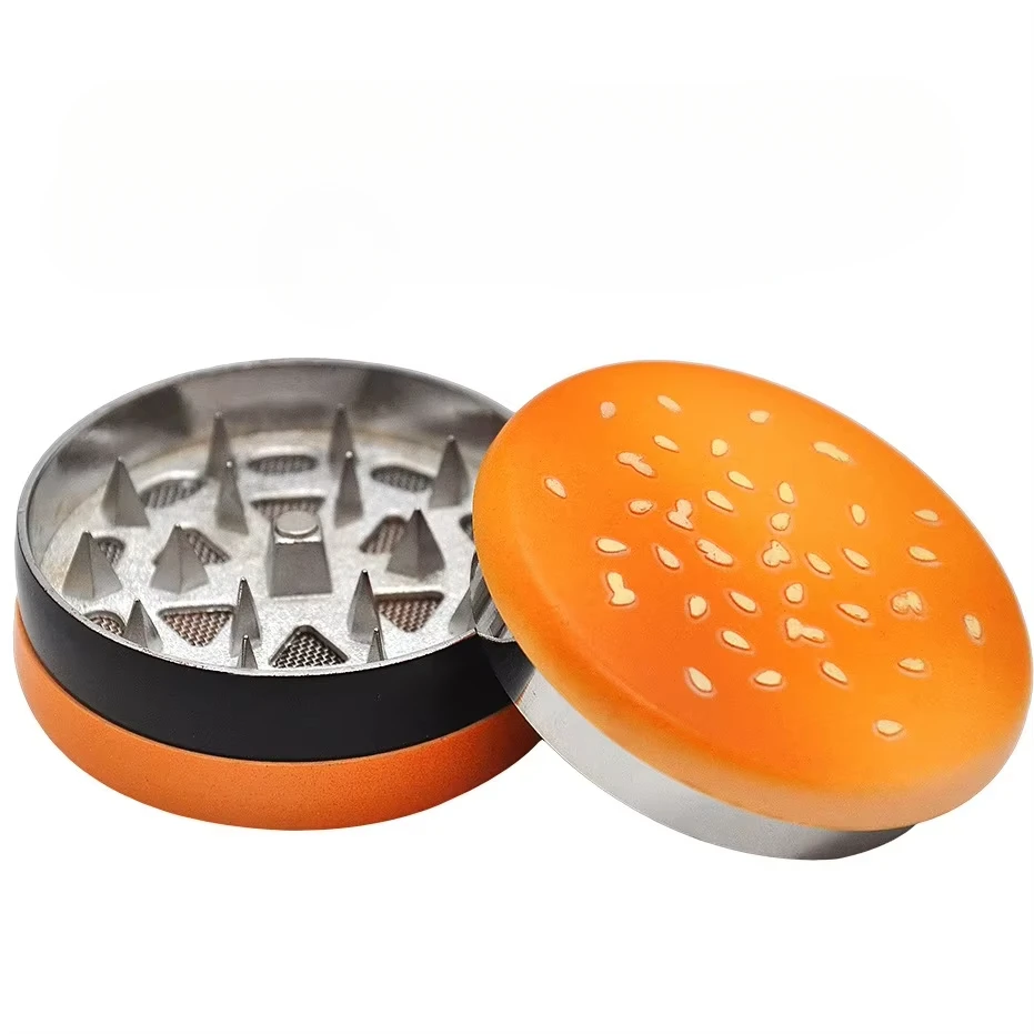 56mm Biscuit Metal Herb Grinder Sharp Grinding Teeth Tabacco Cutting Pipes Smoking Grass Herbal Crusher Smoke Accessories