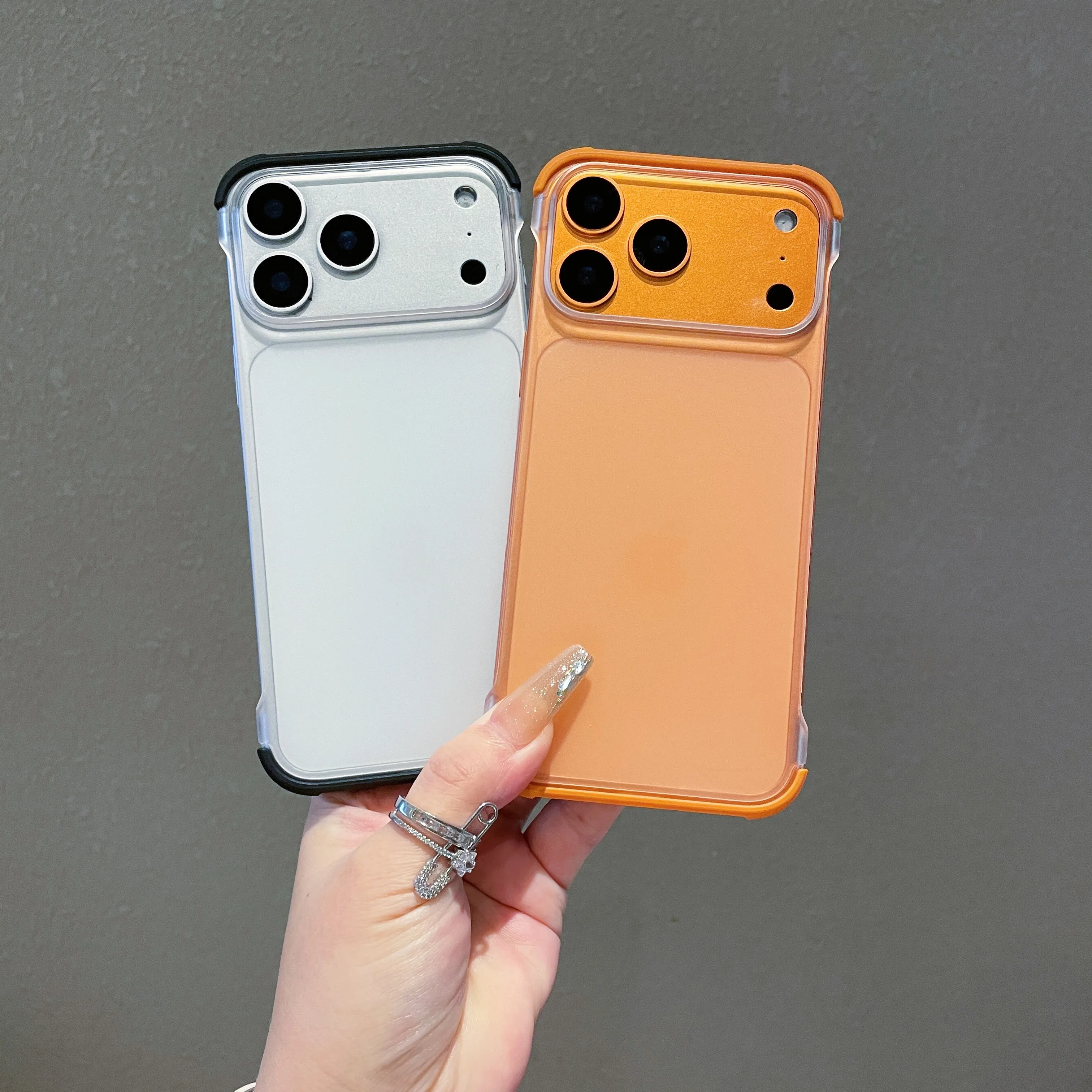 Ultra Thin Transparent Frameless Shockproof Matte Phone Case