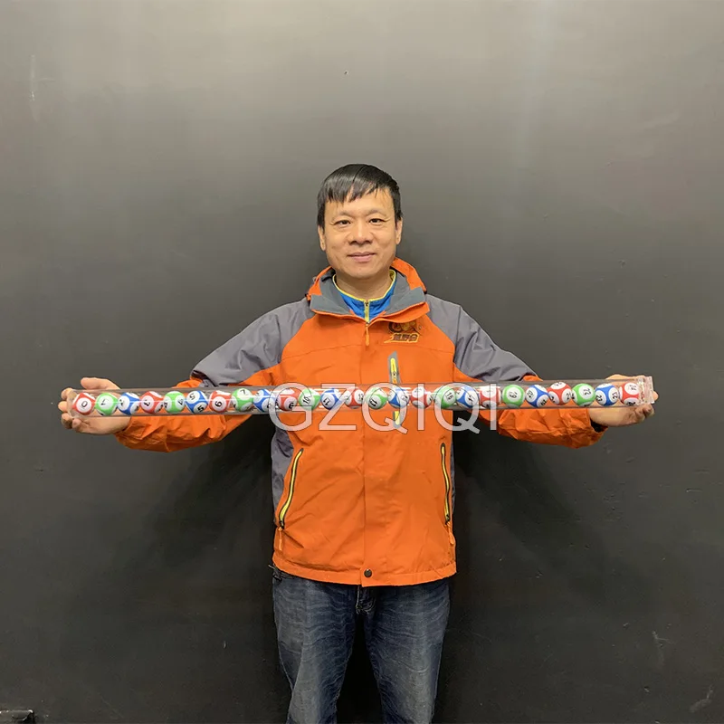 Tubular acrylic ball box lottery bingo game set