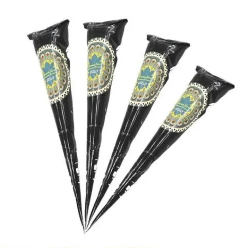 Tattoo Ink Tattoo Ink Pigment Henna Cones Fashion Organic Indian Henna Black Tattoo Inks Natural Body Art Ointment Mehndi Paste Cones Colored Sticker Mehndi Body Paint