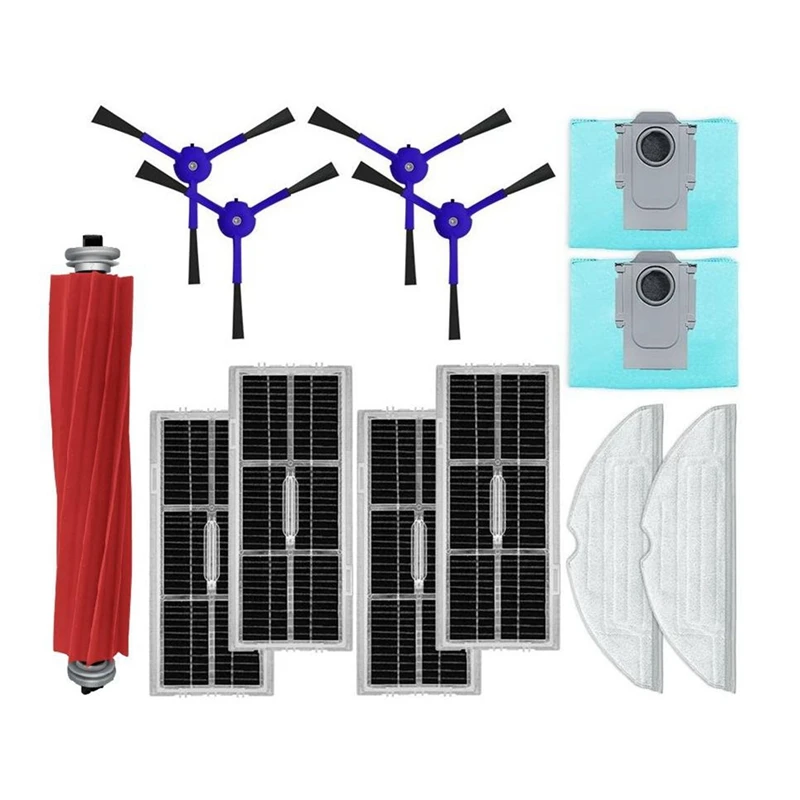 

Запчасти для робота-пылесоса Roborock S7 Maxv Ultra G10S PRO, фильтры НЕРА, основная/боковая щетка, мешок для швабры, пылесборник