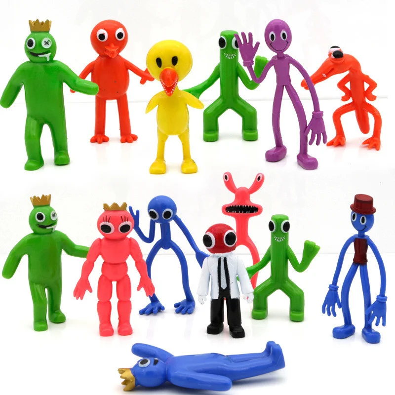 Últimas 24pcs/set Roblox Rainbow Friends Figuras Modelo Bonecas Anime  Figura Jogos de Terror Car Bolo Decoração Crianças Brinquedos Presente