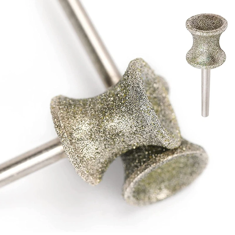 Diamond Dog Nail Grinder Bits 2 Pack for Rotary Tool Fits Dremel and Many Others