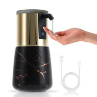 เครื่องจ่ายสบู่เหลวอัตโนมัติแบบชาร์จ USB เครื่องเจลล้างจานสำหรับห้องครัวห้องน้ำเซรามิกแบบไม่ต้องสัมผัส 1