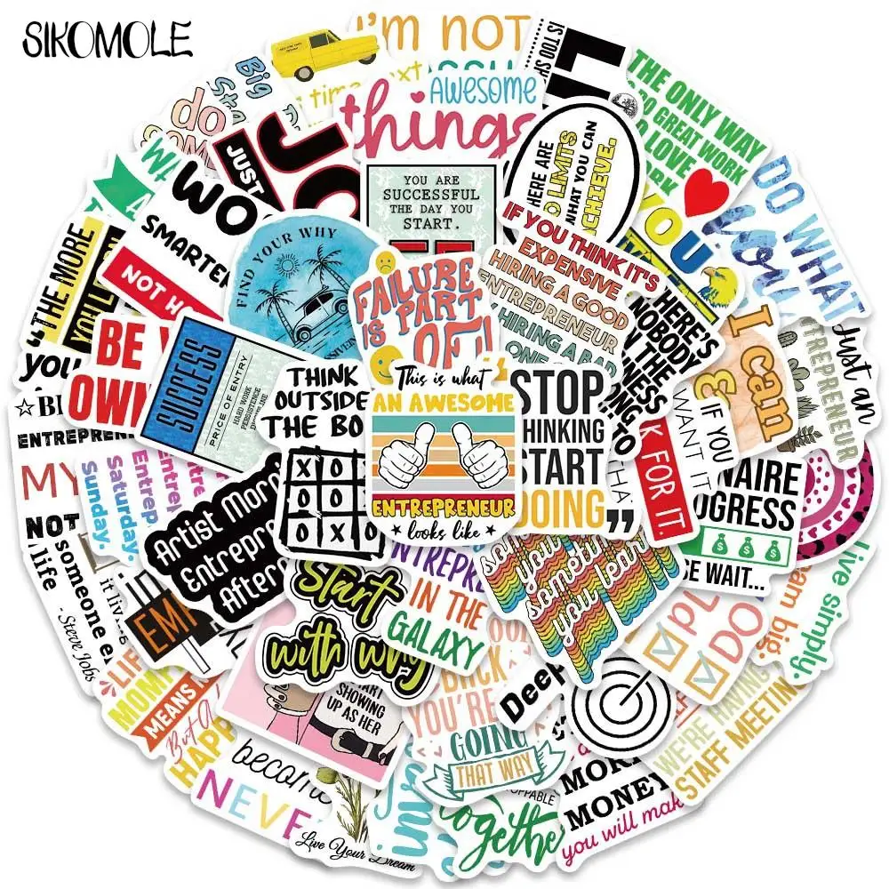 

Стикеры с мотивами мультфильмов, 10/30/50 шт.