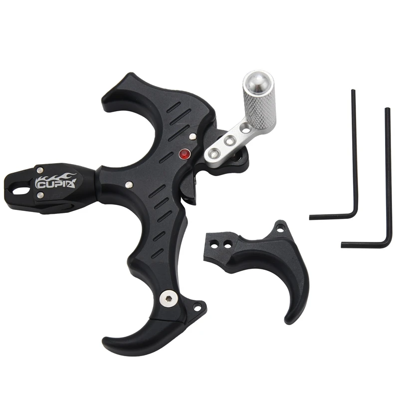 Archery Bow Release Aid 3/4 Finger Thumb Caliper Adjustable For