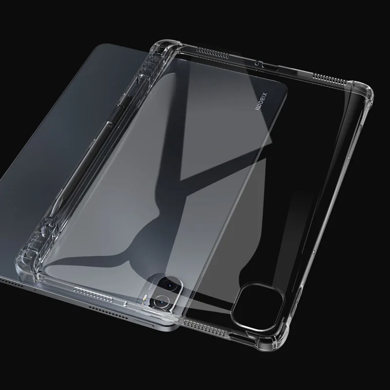Estojo para Xiaomi mi Pad Shell para Tablet Transparente Macio à Prova de Choque Air-bag Suporte para Slot Pen Capa Pro Pro 12.4 5g - Imagem 2
