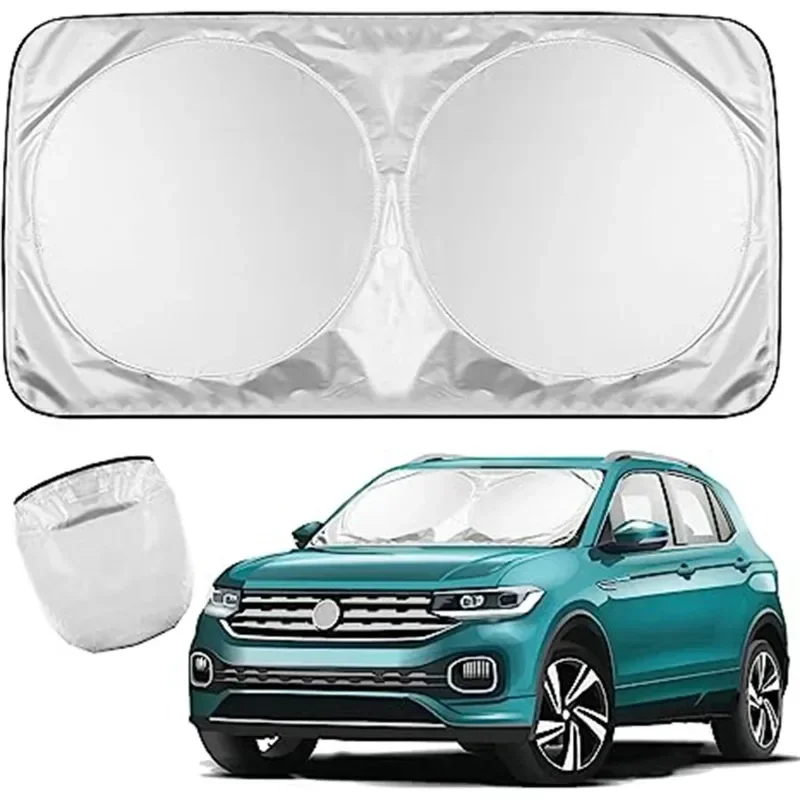 Sun Visor Front Windshield Car Internal Sun Visor Folded Stored Block Ultraviolet Rays 1PCS