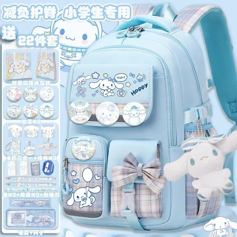 

Sanrio Cinnamoroll Cute Fashion Printing Escuela Student Campus Backpack Mochilas Aestethic Bag Kawaii Large Capacity