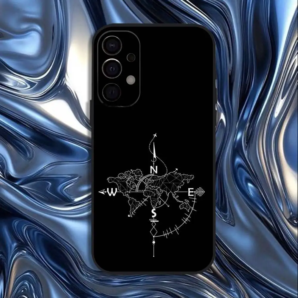 Anchor Boat Ship Wheel Design Black Phone Case Cover