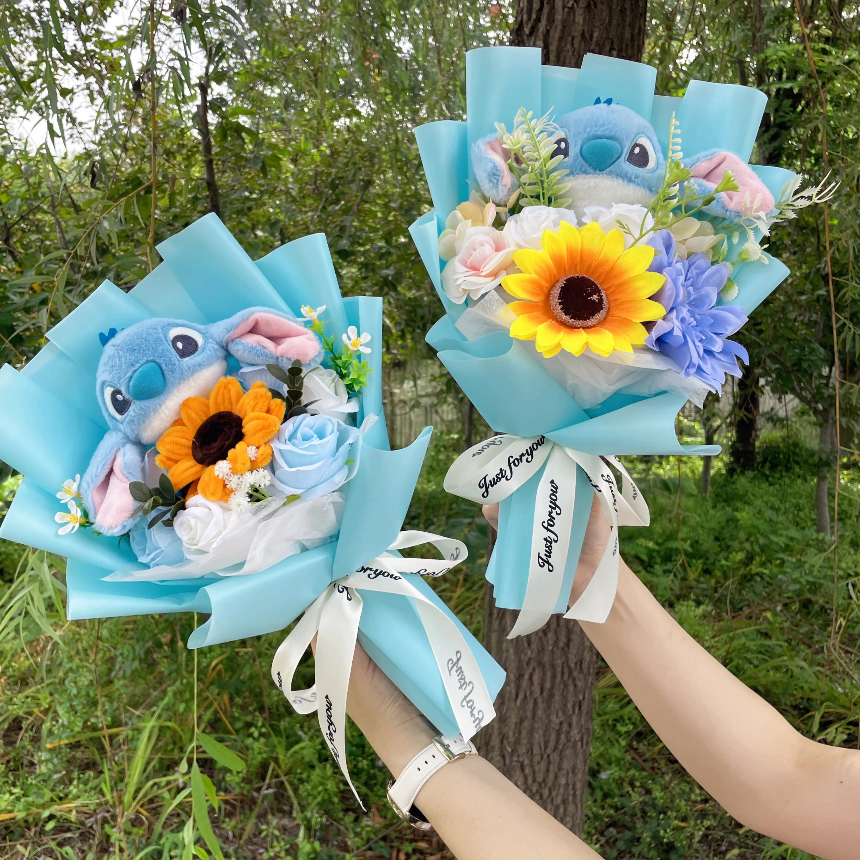 Anime Stitch Plush Bouquet Stuffed Super Soft Kids Doll Christmas Birthday Valentine Graduation Gifts plush toy plush doll toy plush doll