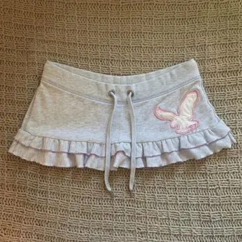 American Vintage Shorts Women Clothes Y2k High Waist Casual Sports Shorts Mini Sexy Femme Short Pants Punk Street Hot Girl Pants 1
