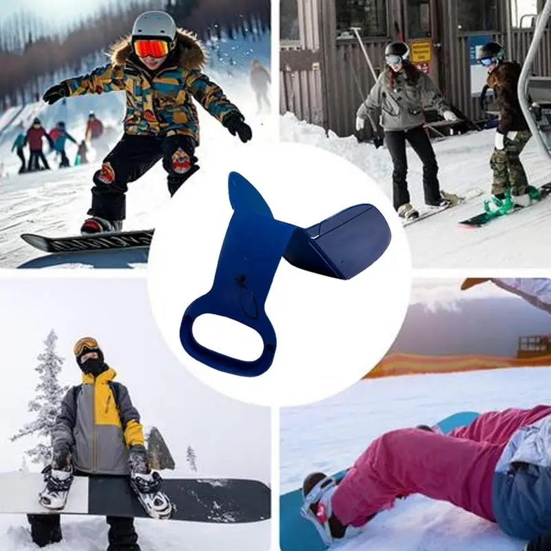 Snow Board Foldable Skiing Boards Heavy Duty Sand Sleds Winter Toys Double Sided Snow Slider With Handle For Grass