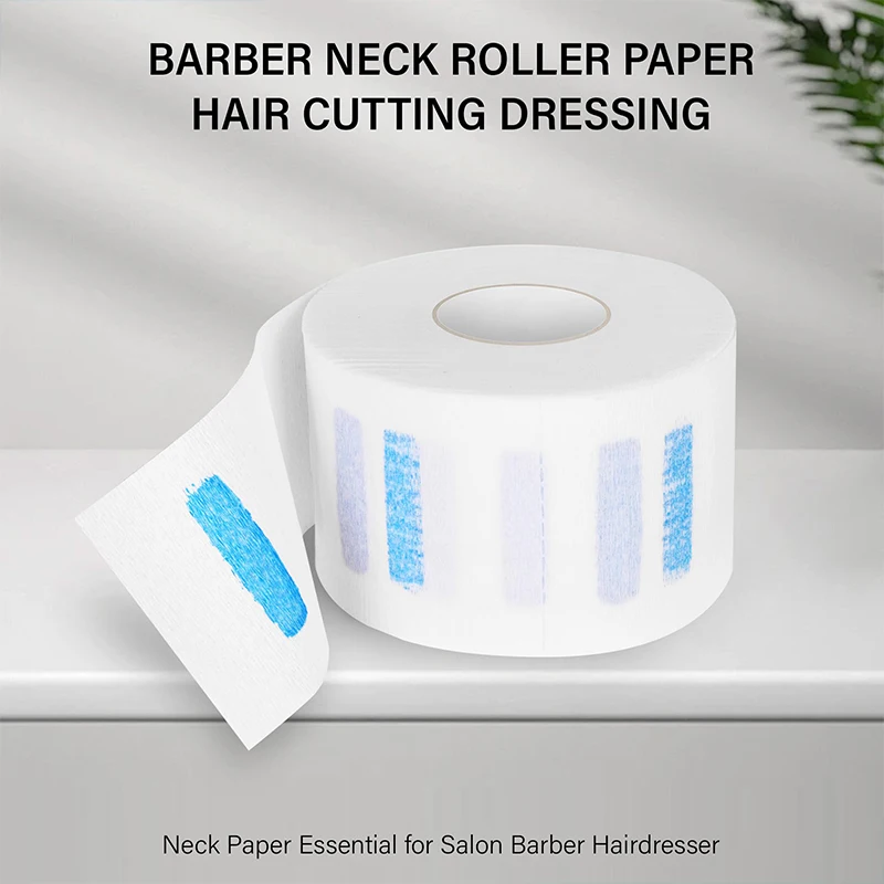 5Roll/1Roll Barber Professional Neck Strips White Disposable Hair Cutting Accessory Stretchy Stretchable Salon Hairdressing Tool