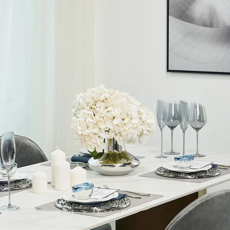 Light Luxury Model Room Tableware Decoration Soft Decoration Exhibition Hall Room Table Set Table Full Set Plate