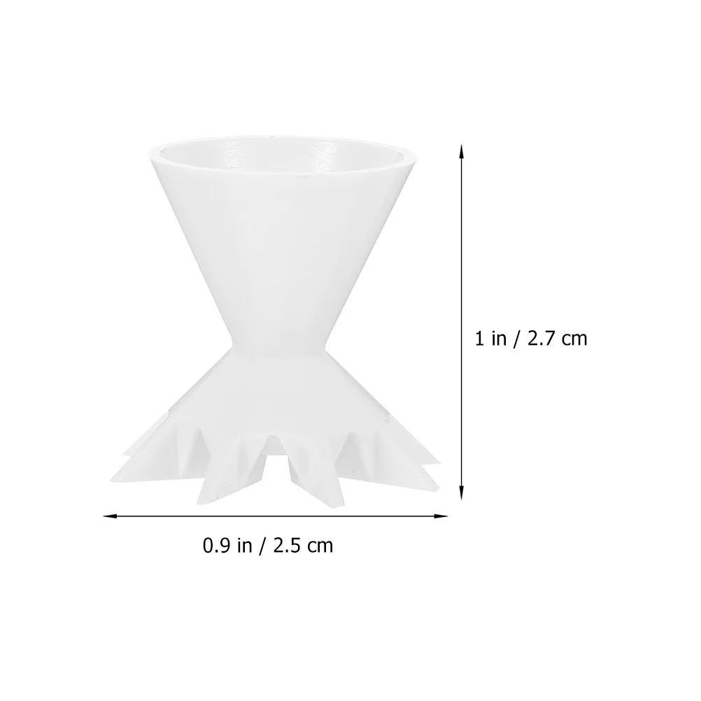 6개입 페인트 붓기용 컵 실리콘 재사용 가능 유체 아트 도구 아크릴 페인팅 용품 안료 혼합 컵 깔때기 용기