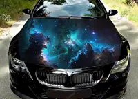 Realistic Color Cosmos with Nebula Car Hood Decal Truck Decals Vinyl Sticker Graphic Wrap Stickers Trucks Cars Bonnet Vinyls 1