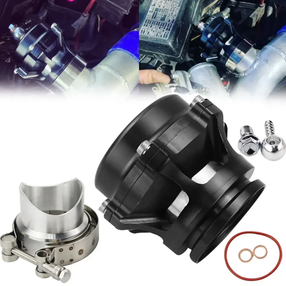 Blow off Valve (BOV) 50mm External Wastegate Universal Aluminum Car Modified Turbine Pressure Relief Valve with V-band Flange