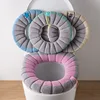 Toilet Seat Cover Mat Knitted Thickened Washable Antifreeze Toilet Cover Thickened Knitted O Type Universal Bathroom Supplies 2