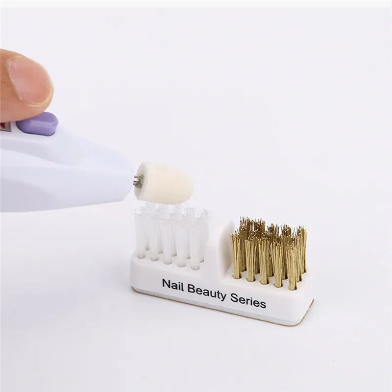 Electric Manicure Drills Cleaning Brush Cleaner Nail Drill Bit 1Pc