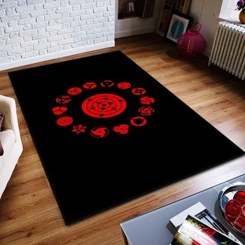 Zerbino antiscivolo Cucina Camera da letto Tappeto trapuntato fatto a mano con sangue caldo Tappeto anime Living N-Narutos-Giappone Decorazione dell'ingresso della stanza 1