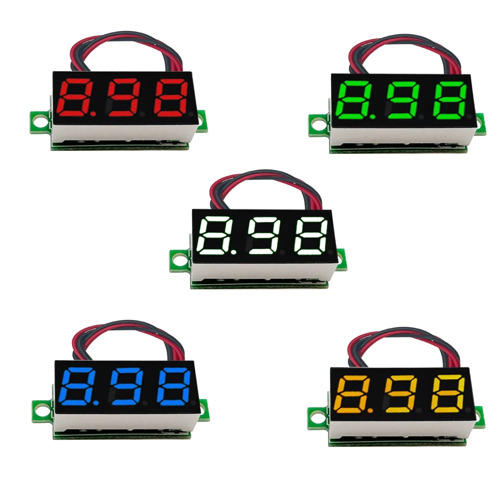 Voltmetro Digitale Auto 12-24V - Indicatore Tensione Batteria LED Per Auto, Moto E Veicoli
