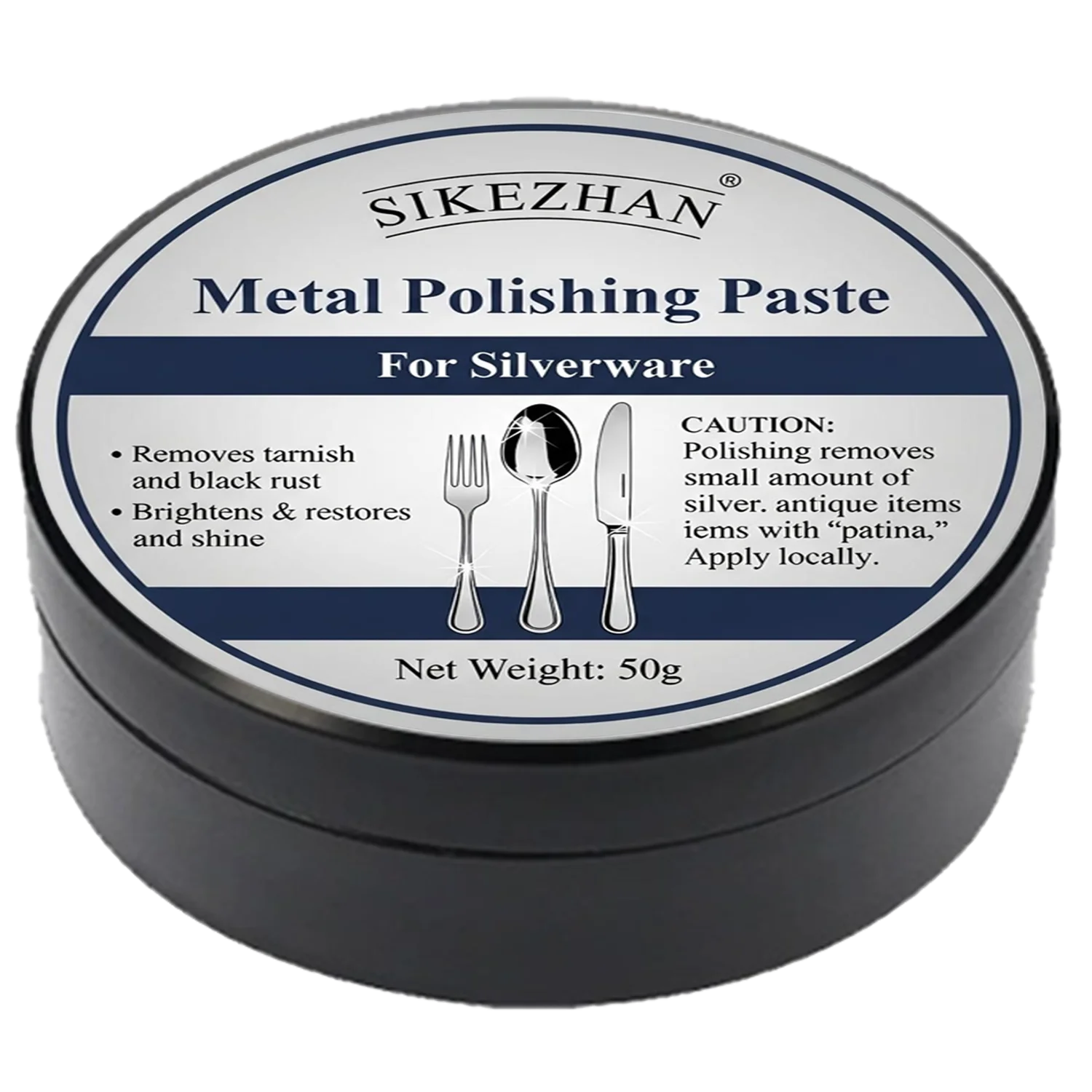 Lustrous Silver Polish Paste - Gentle Tarnish Remover