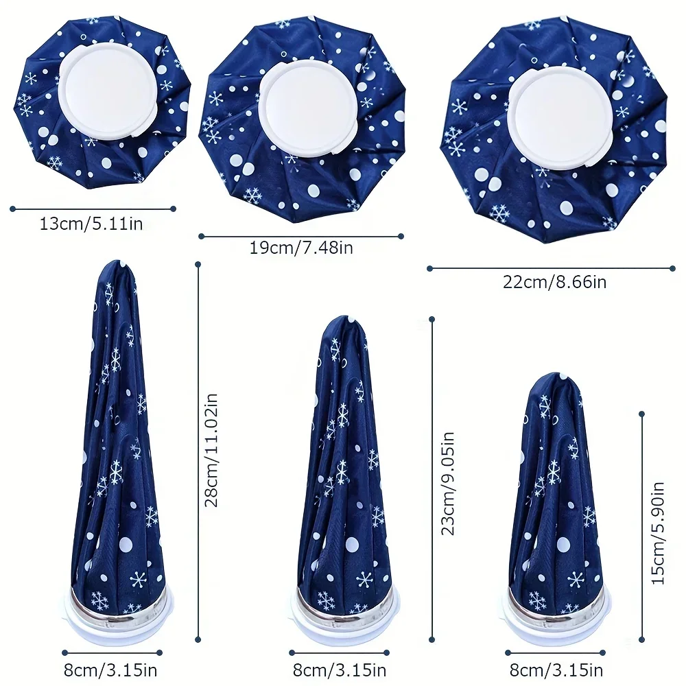 Reusable Gel Ice Packs with Adjustable Strap  2 Piece Polypropylene Cold Therapy Pack Set for Pain Relief and Injury Treatment