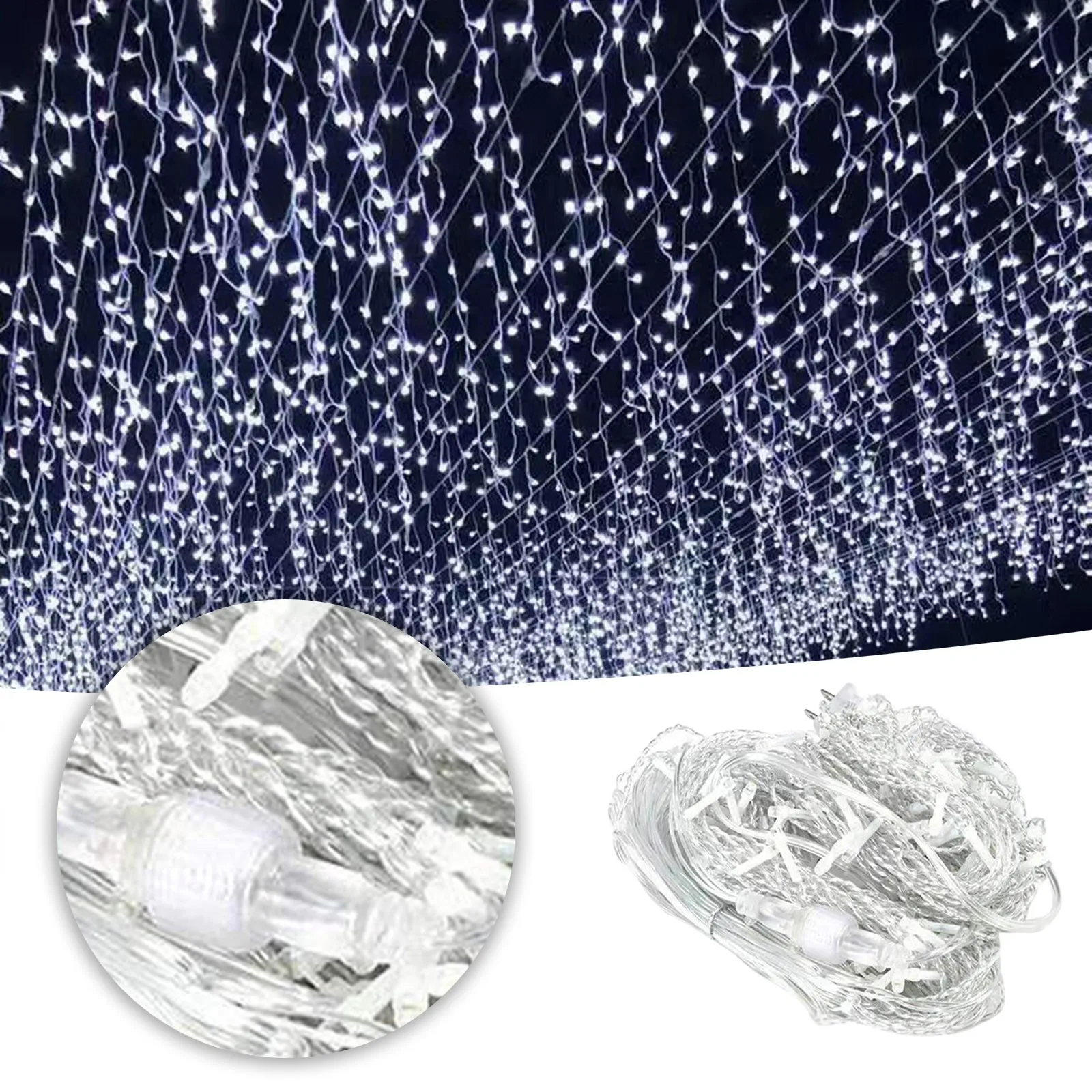 

christmas decorations 2024 Lighting Lights Solar String Lights Lights Ice Bar Curtain Lights Full Of Stars Colorful String Light