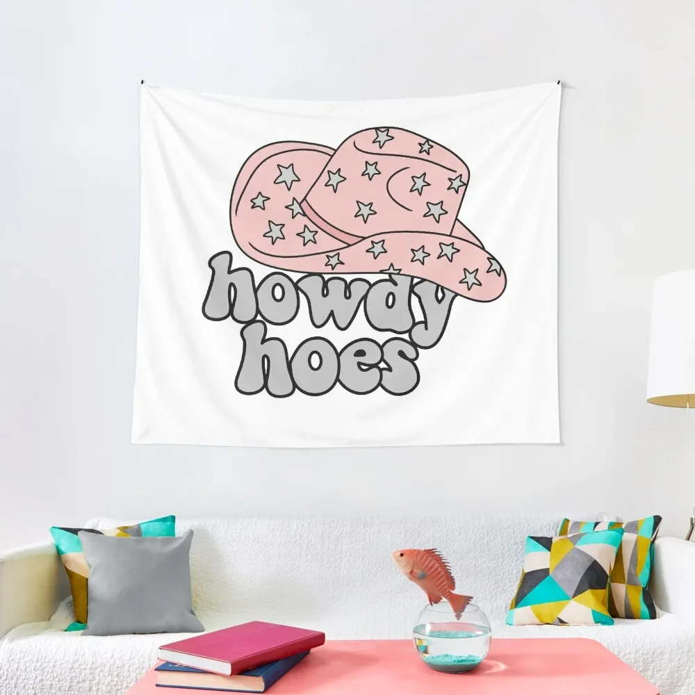 

Howdy Hoes Cowboy Hat Tapestry Room Decorations Room Decor Cute Art Mural Tapestry